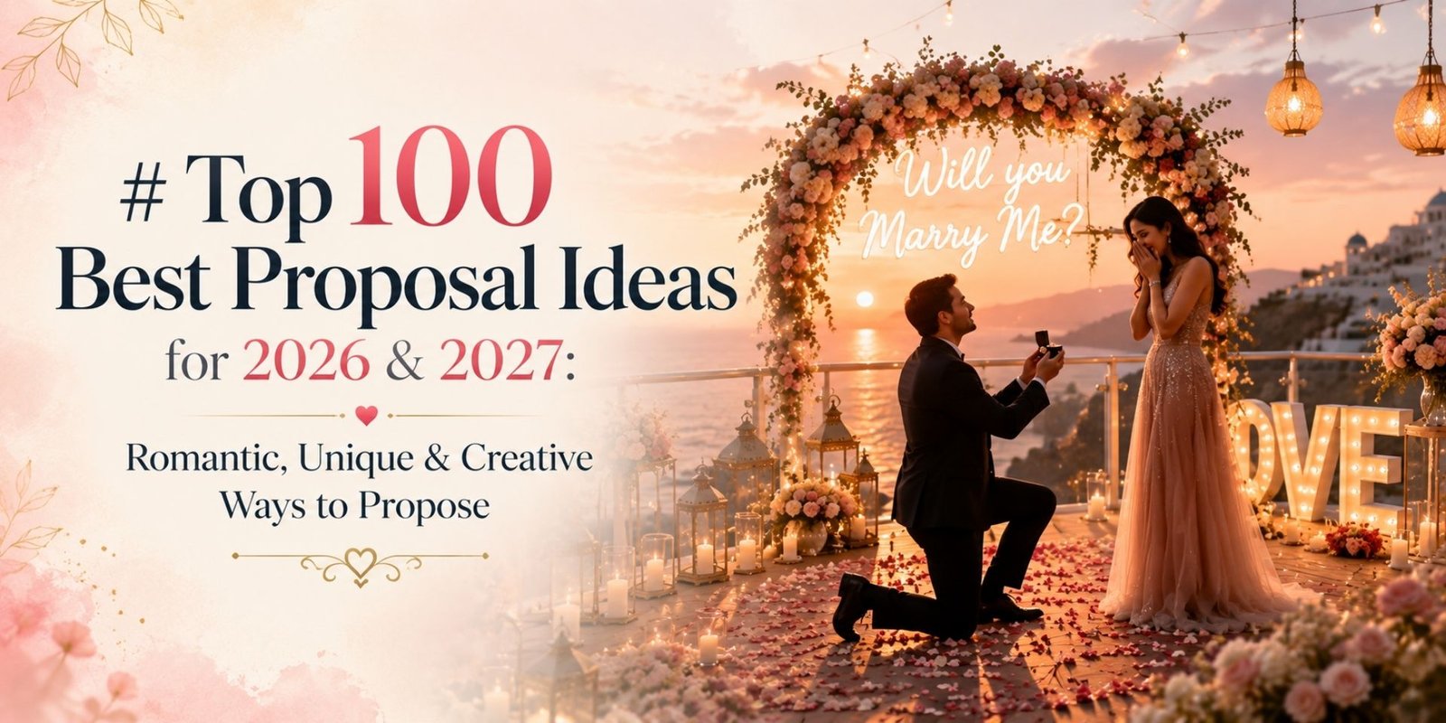 Top 100 Best Proposal Ideas for 2026 & 2027: Romantic, Unique & Creative Ways to Propose