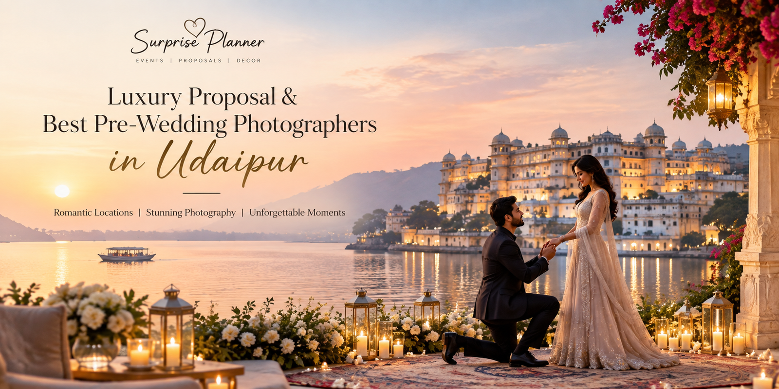 Luxury Proposal & Best Pre-Wedding Photographers in Udaipur
