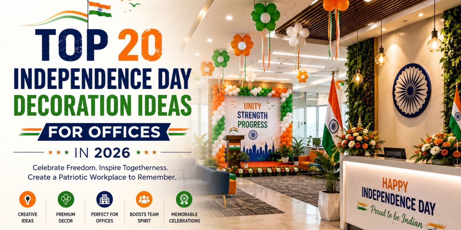 Top 20 Independence Day Decoration Ideas for Offices in 2026