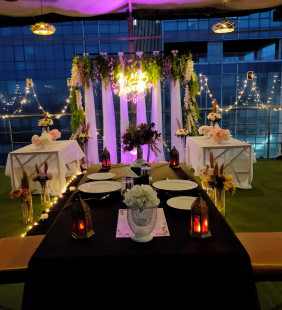 Romantic rooftop setup Borivali