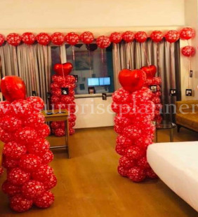 Surprise Bedroom Decoration For Anniversary jaipur