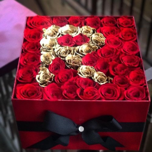 Name Latter  Chocolates and Roses