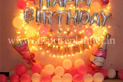 Birthday Balloon Surprise Decoration at home