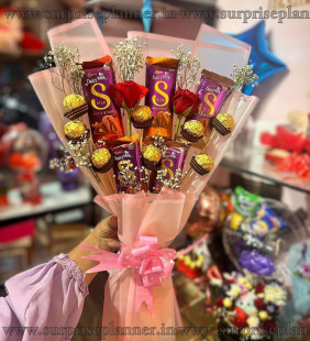Luxury Chocolate and Rose Bouquet