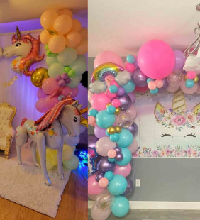 Unicorn Baby Birthday decor in jaipur 