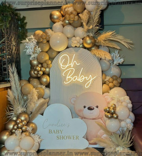 Oh Boy Garland Balloon Backdrop Decoration