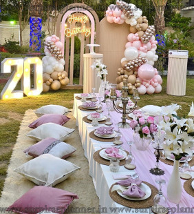 Luxury Outdoor Birthday Picnic Setup
