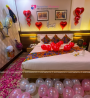 Room with a romantic haven where love and tranquility thrive