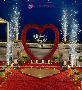 Heart Ring Marry Me Proposal Setup