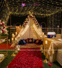 Private Rooftop Cabana Setup for Couple