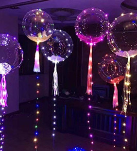 Transparent Helium LED Balloon Decoration