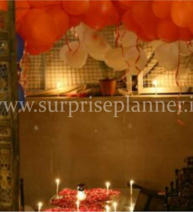 Romantic Cabana Setup Decoration at Home in Jaipur