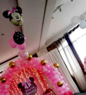 Minnie Mouse Theme Birthday Decor in jaipur