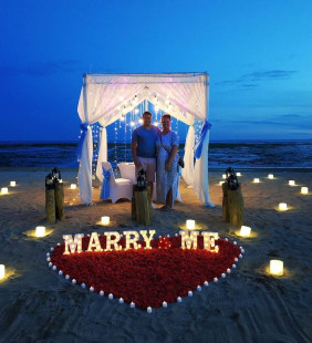 The Beach Proposal with Marr...