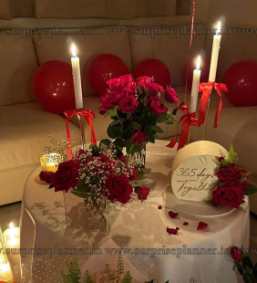 Dreamy Candlelight Setup for Indoor Romance