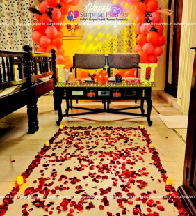 Golden Blush Romance At Private Room Dining