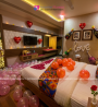 Room with a romantic haven where love and tranquility thrive