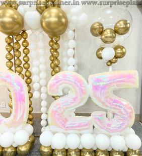 New year White Theme Decoration