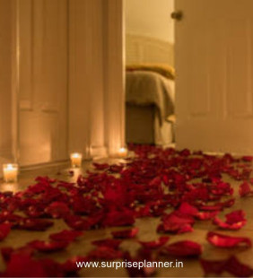 First Night Romantic Flower Decoration in Jaipur