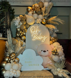 Oh Boy Garland Balloon Backdrop Decoration