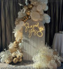 Oh Boy Garland Balloon Backdrop Decoration