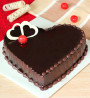 Heart-shaped chocolate Cake Deliver