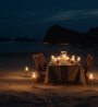 Romantic Candlelight Dinner At Beach In Goa