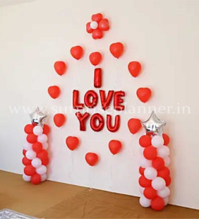 I Love You Balloon Decoration