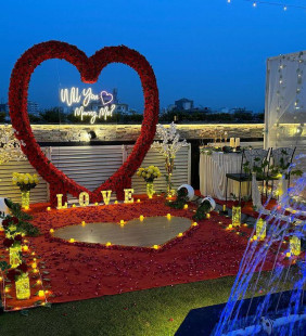 Heart Ring Marry Me Proposal Setup