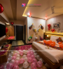 Room with a romantic haven where love and tranquility thrive