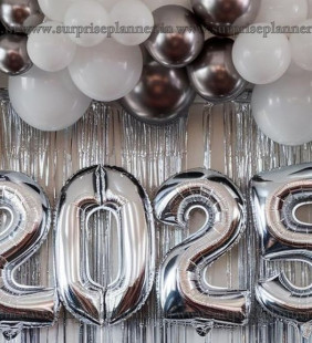 Happy New Year Balloon Decoration