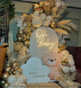 Oh Boy Garland Balloon Backdrop Decoration